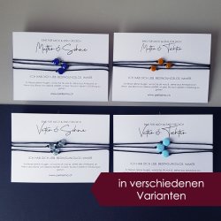 Glücksarmband- Trio KREIS verschiedene Varianten "Mutter& Söhne/ Töchter", "Vater& Söhne/ Töchter"