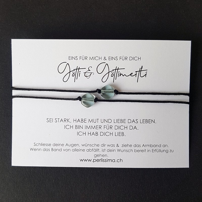 Glücksarmband- Set HEXAGON verschiedene Varianten