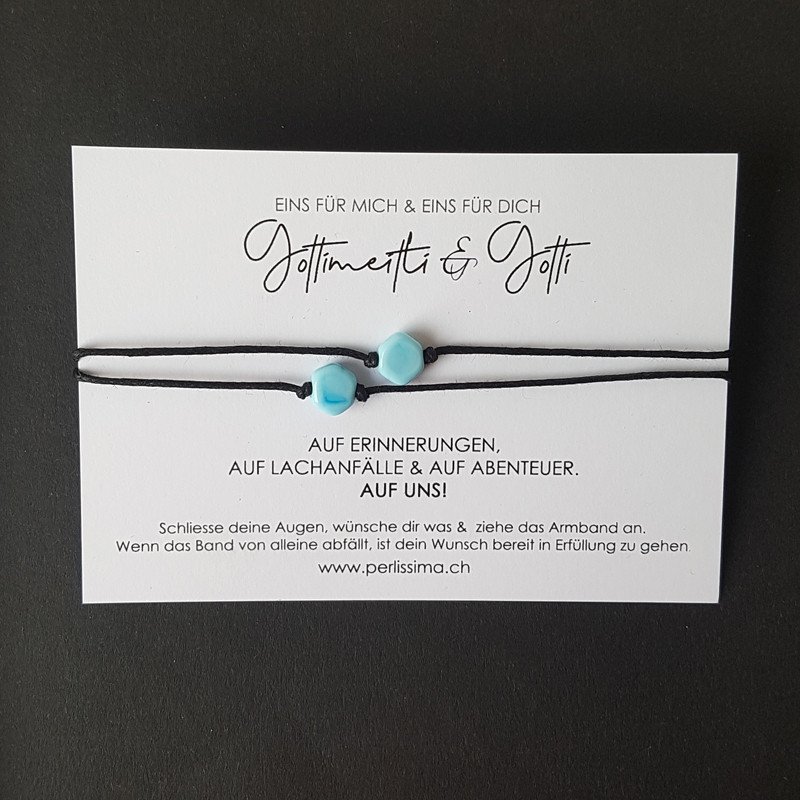 Glücksarmband- Set HEXAGON verschiedene Varianten