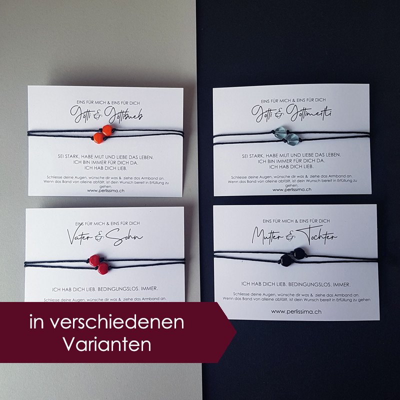 Glücksarmband- Set HEXAGON verschiedene Varianten