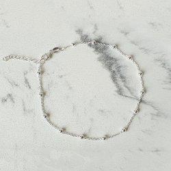 MILA- Fusskettchen 925 Silber vergoldet oder 925 Silber