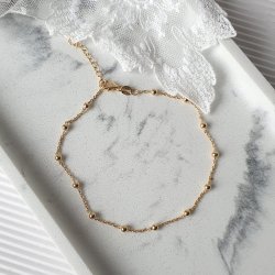 MILA- Fusskettchen 925 Silber vergoldet oder 925 Silber