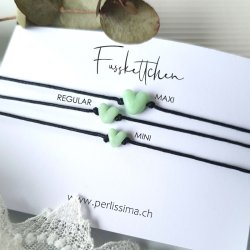 Fusskettchen HERZ - MAXI