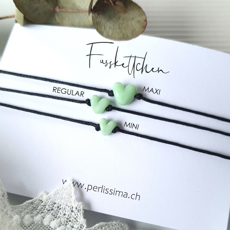 Fusskettchen HERZ - MAXI