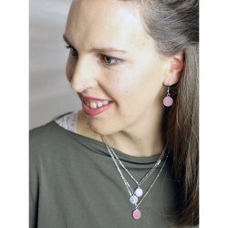 KAYA Cabochon- Ohrringe Edelstahl vergoldet