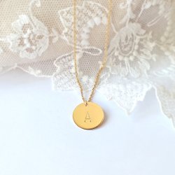 MILA - Personalisierbare Plättchenkette 925 Silber vergoldet