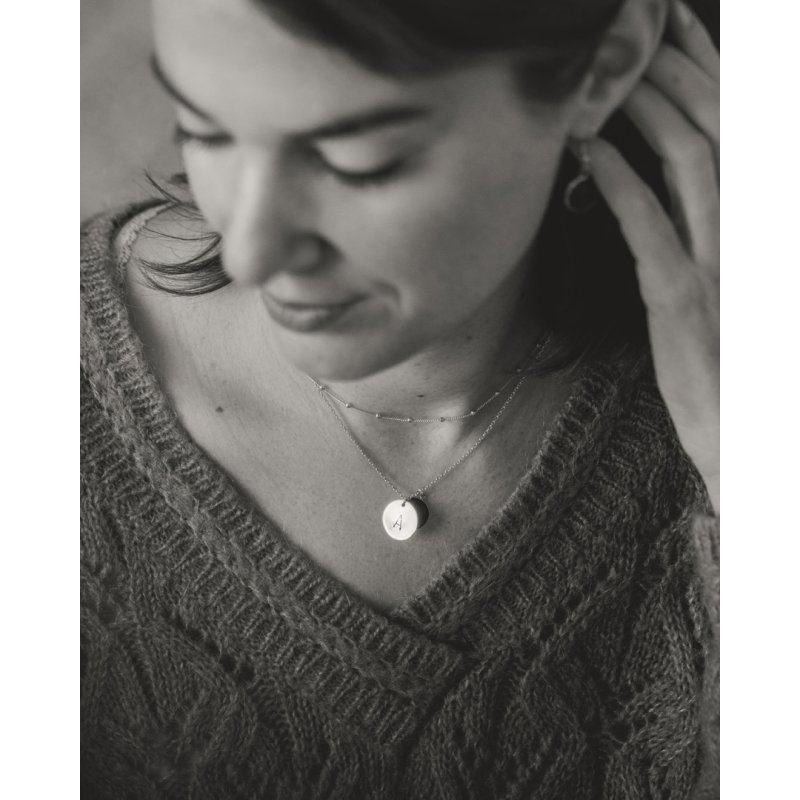 MILA - Personalisierbare Plättchenkette 925 Silber vergoldet