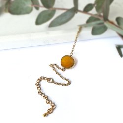 KAYA Cabochon- Armband Edelstahl vergoldet