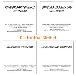 Kindergartenkind / Schulkind / Spielgruppenkind Glücksarmband