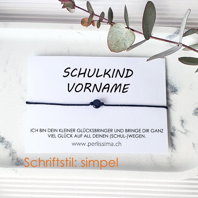 Kreis- Glücksarmband – Ein Stück Mami/Gotti für Schulstart & mehr