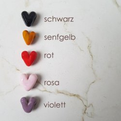 Freundschaftsarmband mit 2 Herzen – Farben & Text frei wählbar