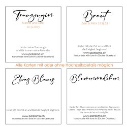 Glücksarmband HOCHZEIT 925 Silber vergoldet