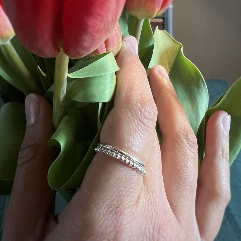 Handgeschmiedete Fingerringe aus 925 Silber – 3 Varianten für jeden Stil