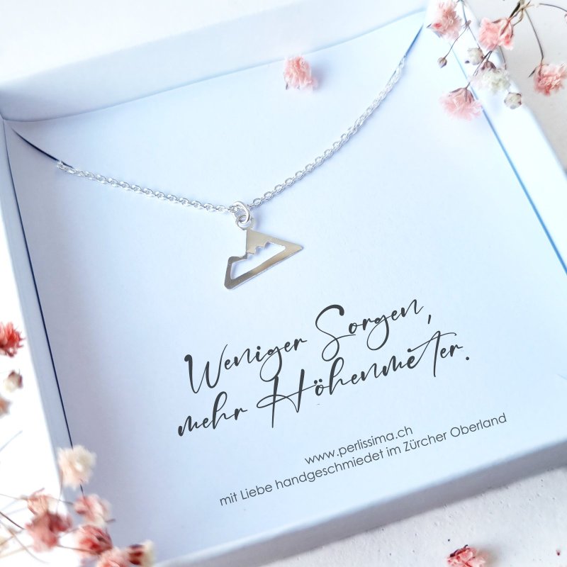 BERG-Kette aus 925 Silber – handgeschmiedet in der Schweiz