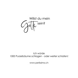 „Willst du mein Gotti sein?“ Armband – Handgefertigt in der Schweiz