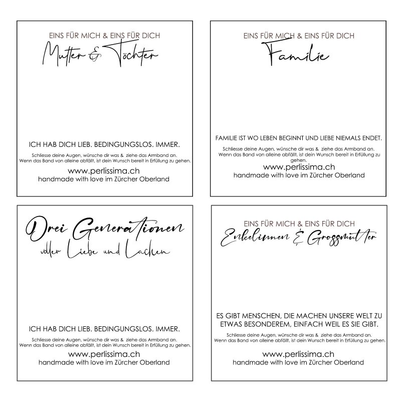 Glücksarmband-Trio mit Herz | Limited Edition