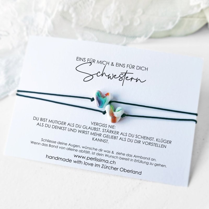 Glücksarmband- Set verschiedene Kartenvarianten LIMITED EDITION bunt