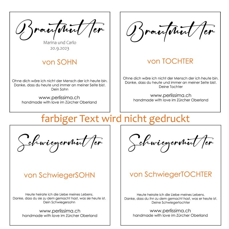 Glücksarmband Hochzeit | Handgemacht Schweiz