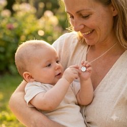 Personalisierte Silberkette mit Name – Herz oder Stern | LINA Perlissima