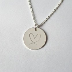 Personalisierte Silberkette mit Name – Herz oder Stern | LINA Perlissima