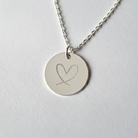 Personalisierte Silberkette mit Name – Herz oder Stern | LINA Perlissima