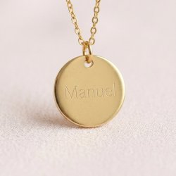 Personalisierte Silberkette 925 Silber vergoldet  mit Name – Herz oder Stern | LINA Perlissima