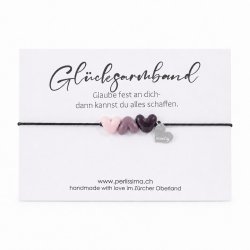 Glücksarmband mit Gravur – handgemacht Schweiz